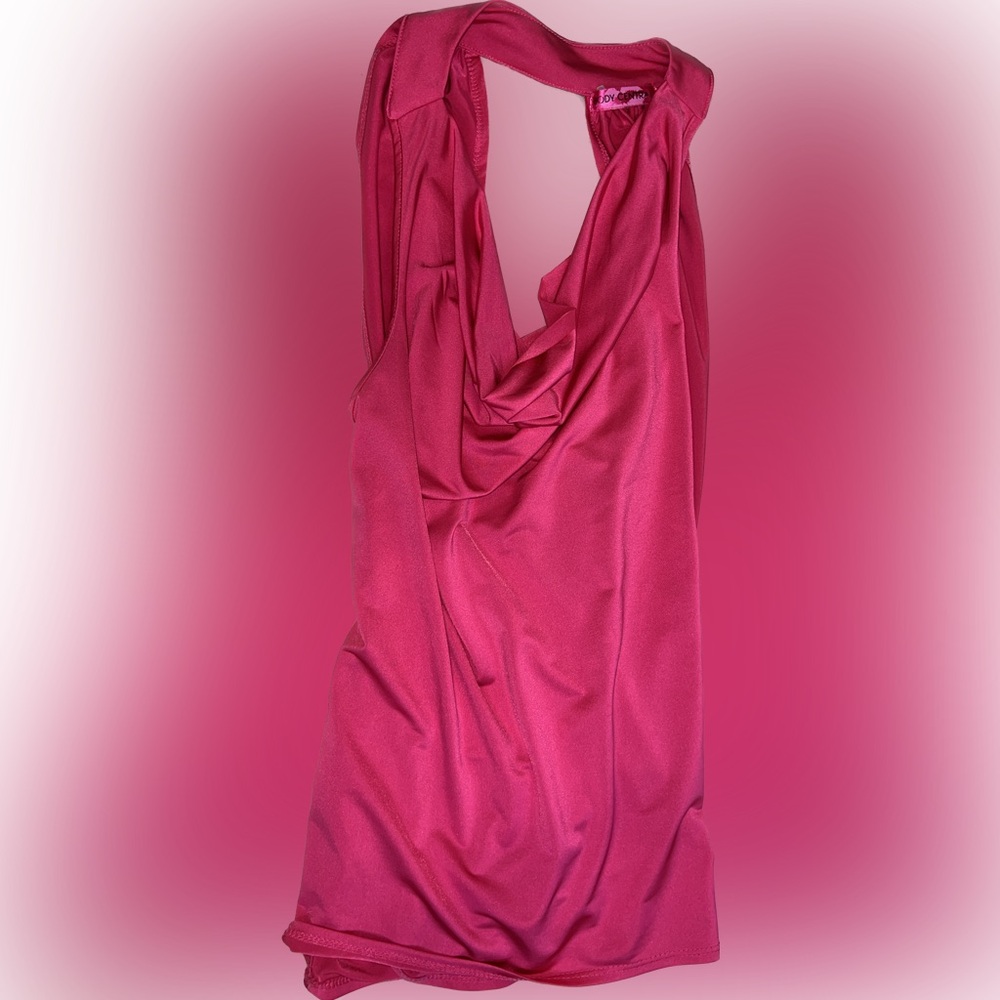 Elegant Pink Draped Top